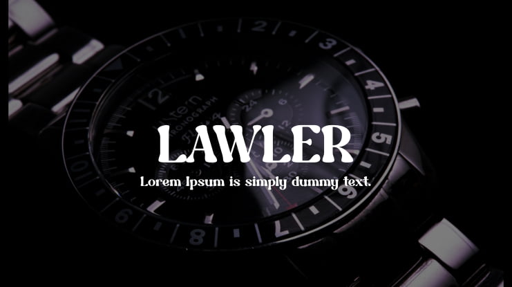 LAWLER Font