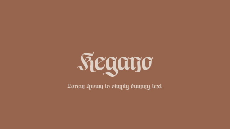 Regano Font