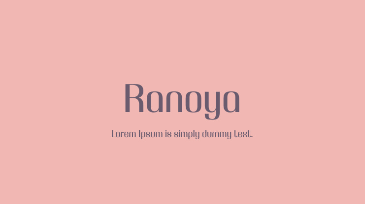 Ranoya Font
