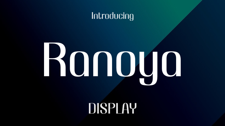 Ranoya Font
