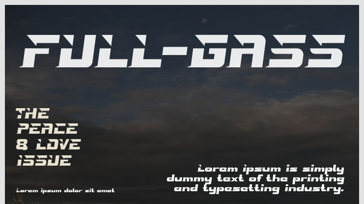 FULL-GASS Font
