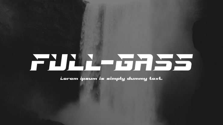 FULL-GASS Font