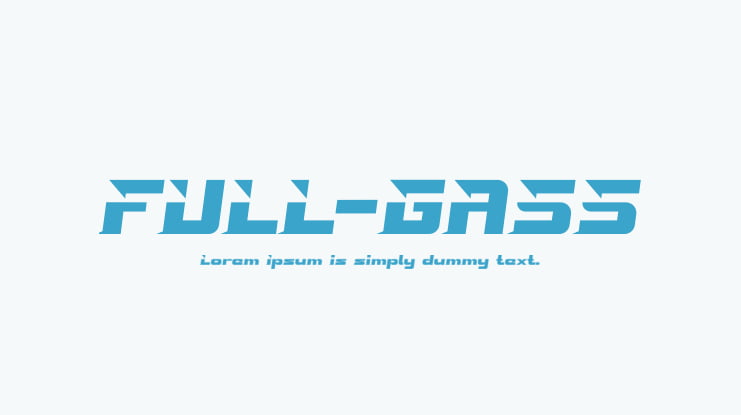 FULL-GASS Font