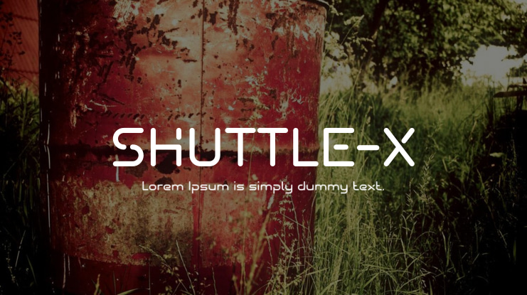 SHUTTLE-X Font