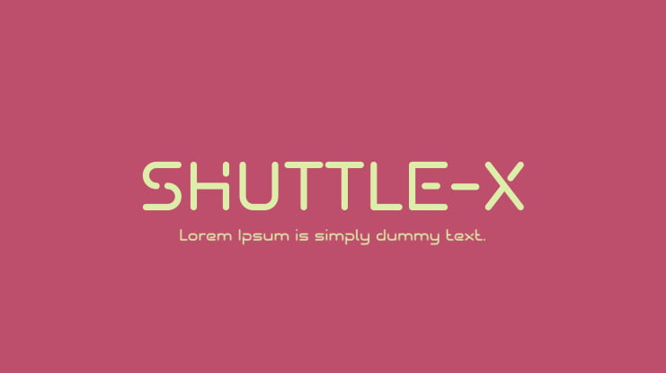 SHUTTLE-X Font