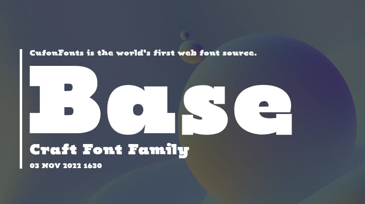 Base Craft Font