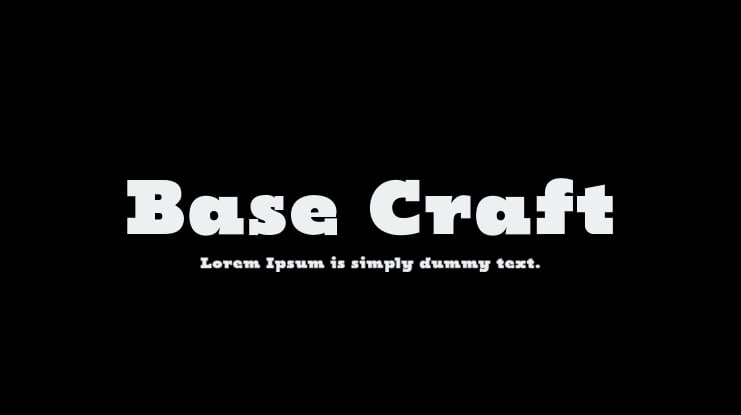 Base Craft Font