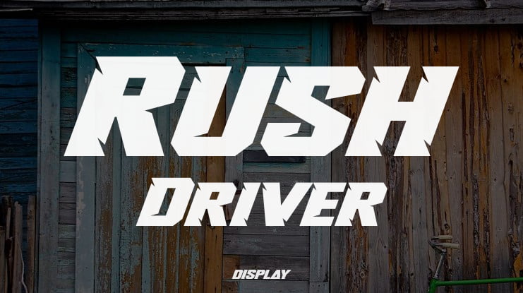 Rush Driver Font