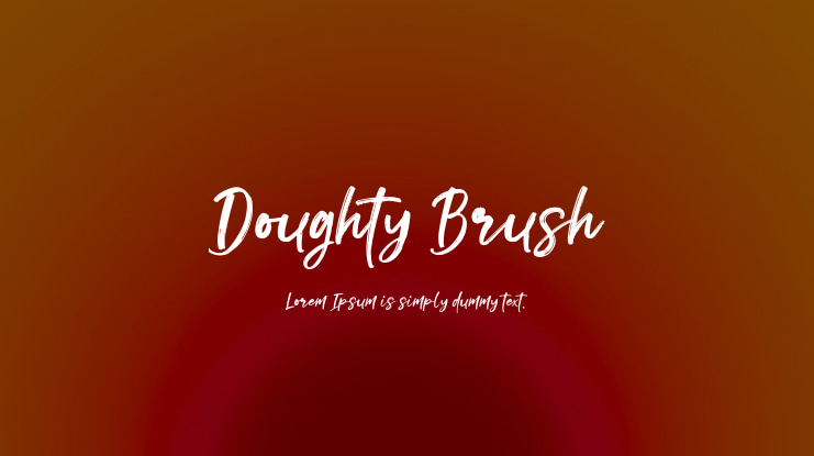 Doughty Brush Font