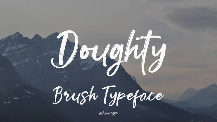 Doughty Brush Font