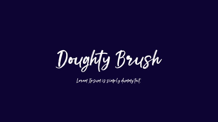 Doughty Brush Font