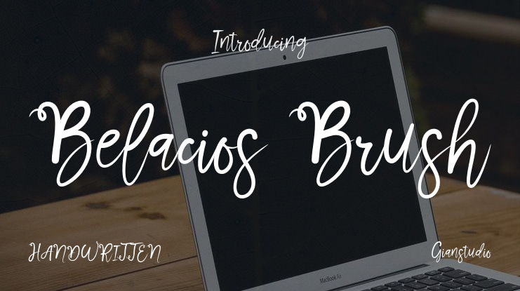 Belacios Brush Font