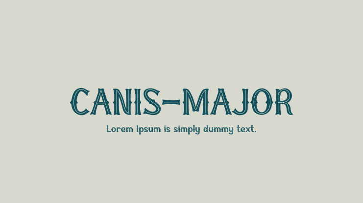 CANIS-MAJOR Font