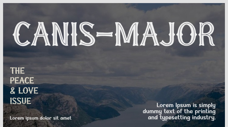 CANIS-MAJOR Font