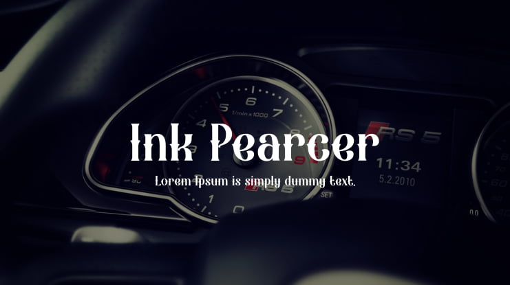 Ink Pearcer Font