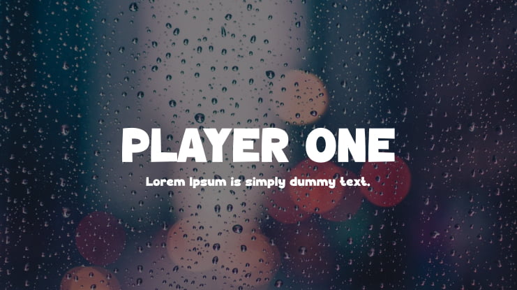 PLAYER ONE Font