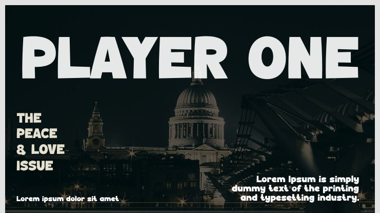 PLAYER ONE Font