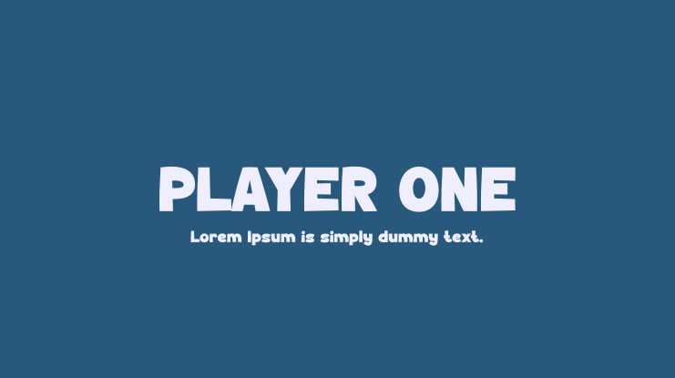 PLAYER ONE Font