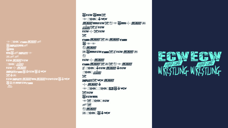 Pro Wrestling Logos Font