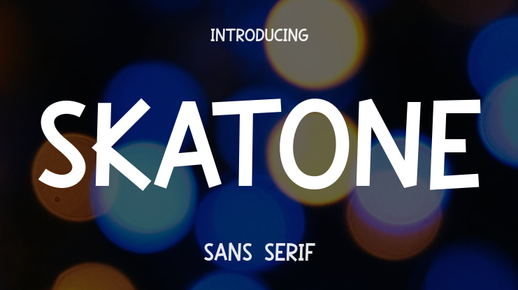 Skatone Font