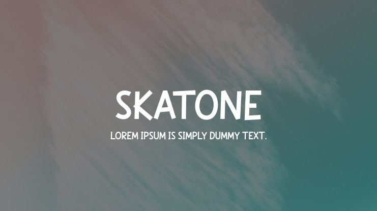 Skatone Font