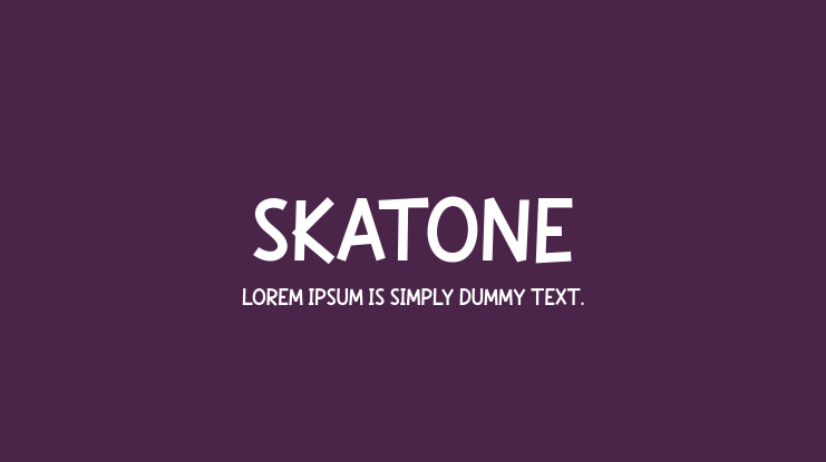 Skatone Font