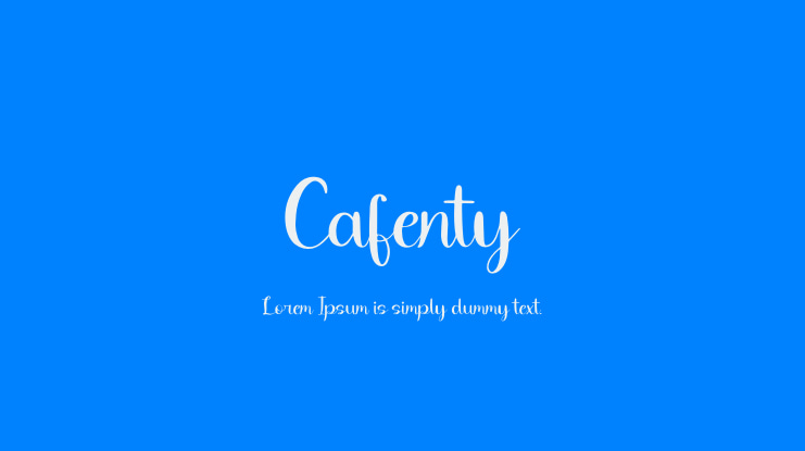 Cafenty Font