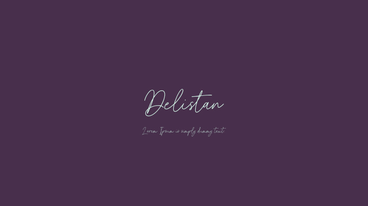 Delistan Font
