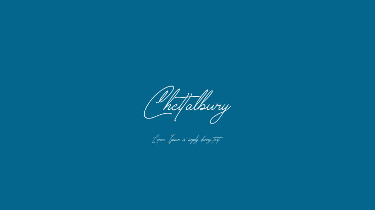 Chettalbury Font