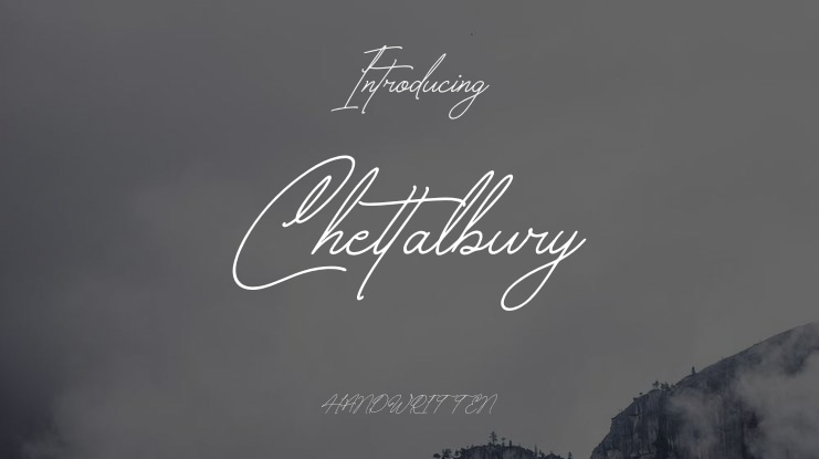 Chettalbury Font