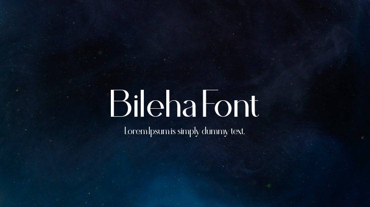 Bileha Font
