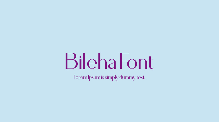 Bileha Font