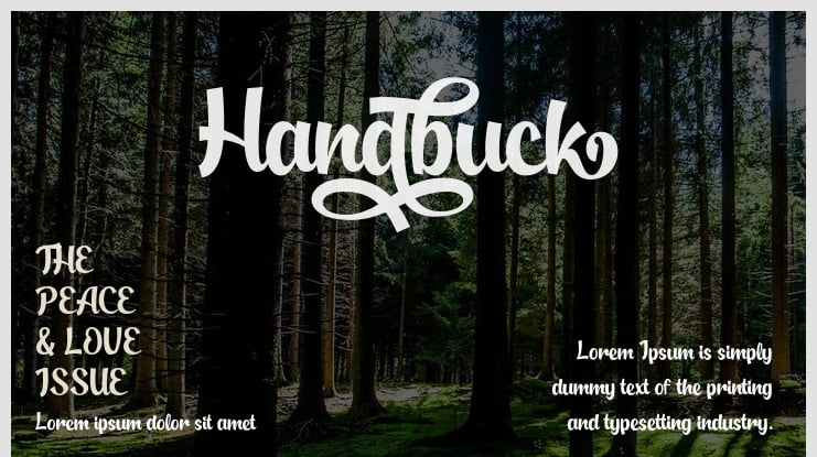 Handbuck Font