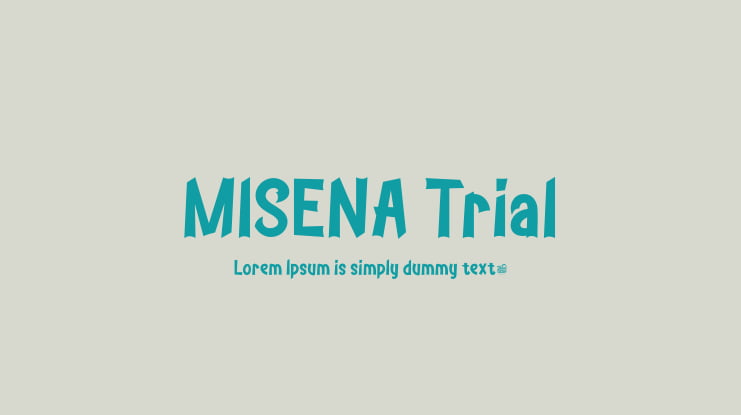 MISENA Trial Font