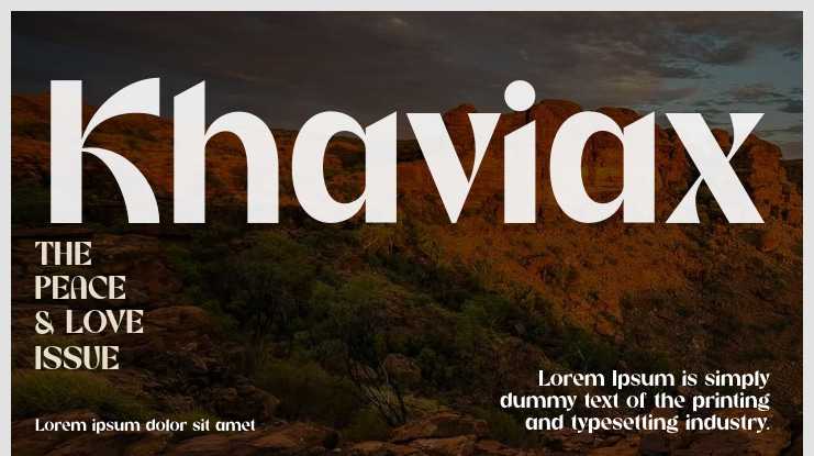 Khaviax Font