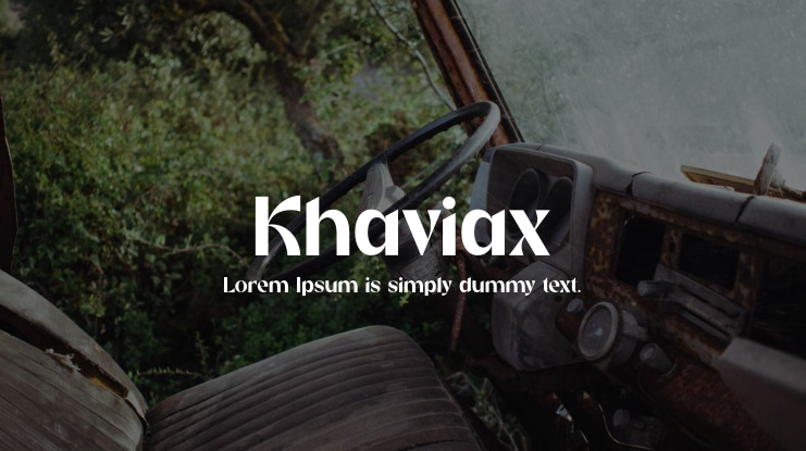 Khaviax Font