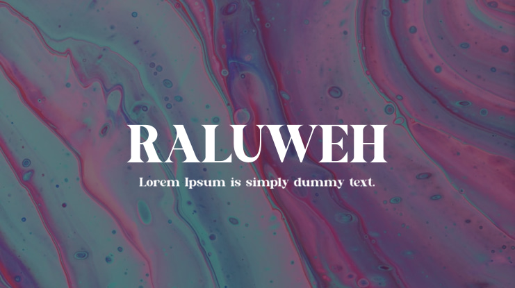 RALUWEH Font