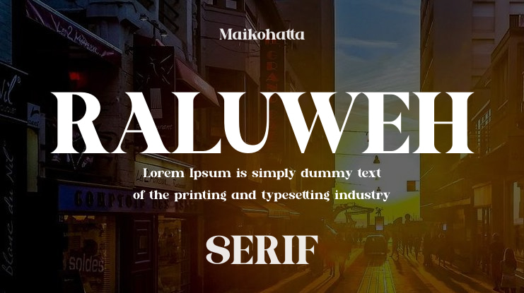 RALUWEH Font