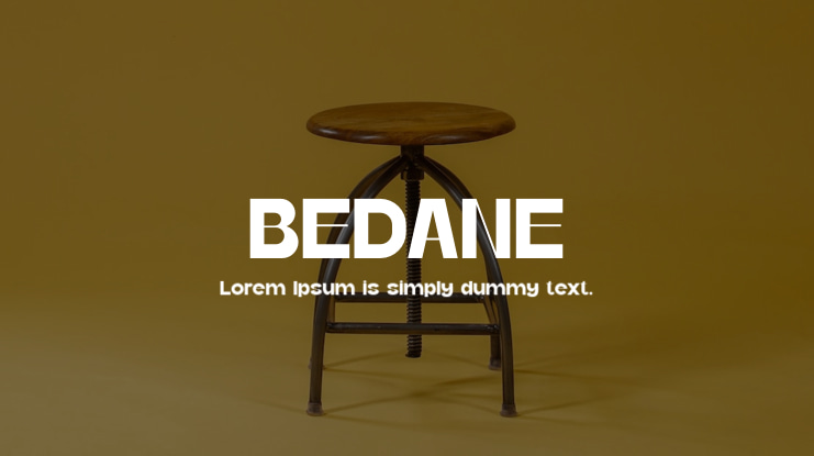 BEDANE Font