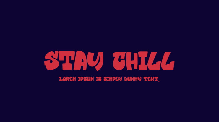 Stay Chill Font