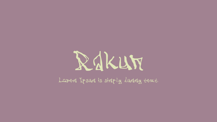 Rakun Font