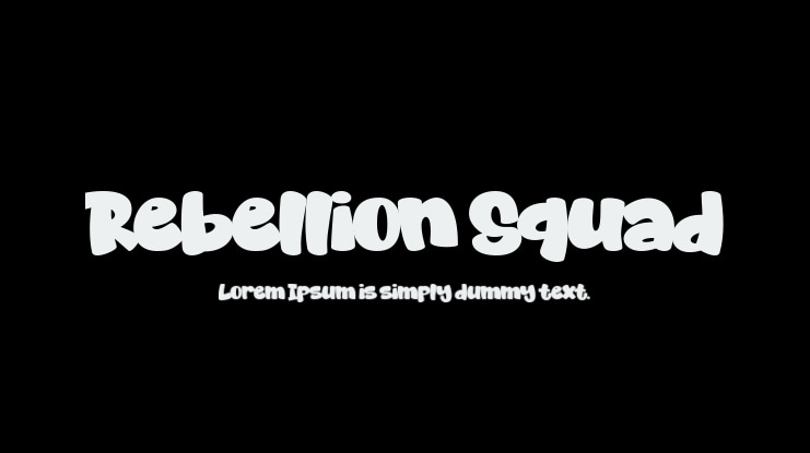 Rebellion Squad Font