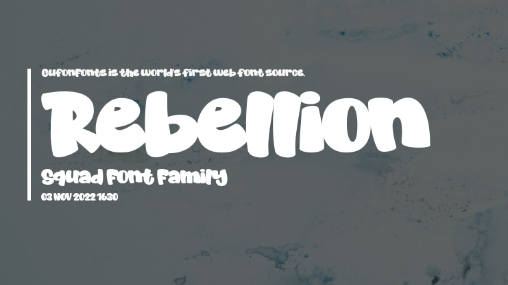 Rebellion Squad Font