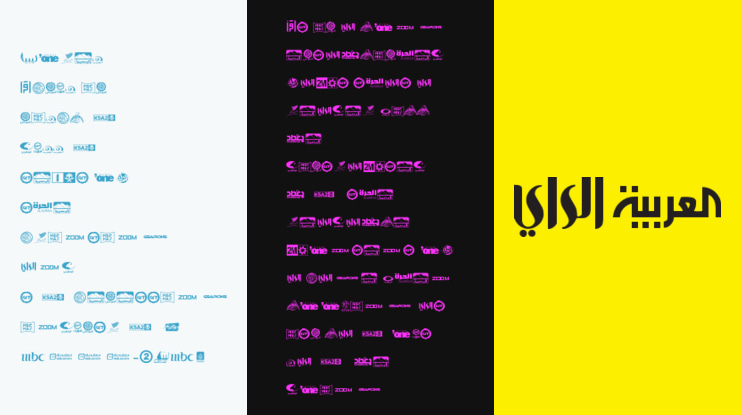 Arab TV logos Font