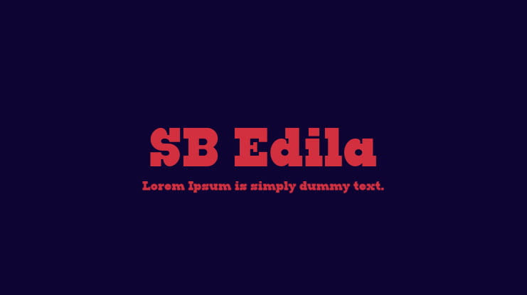 SB Edila Font