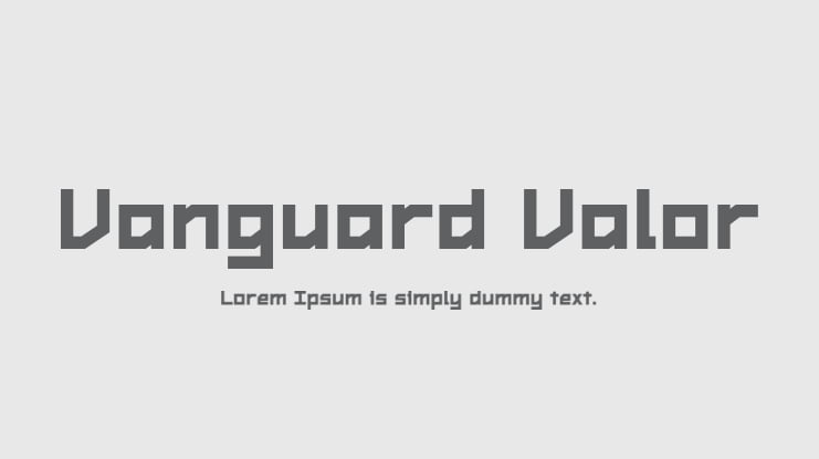 Vanguard Valor Font