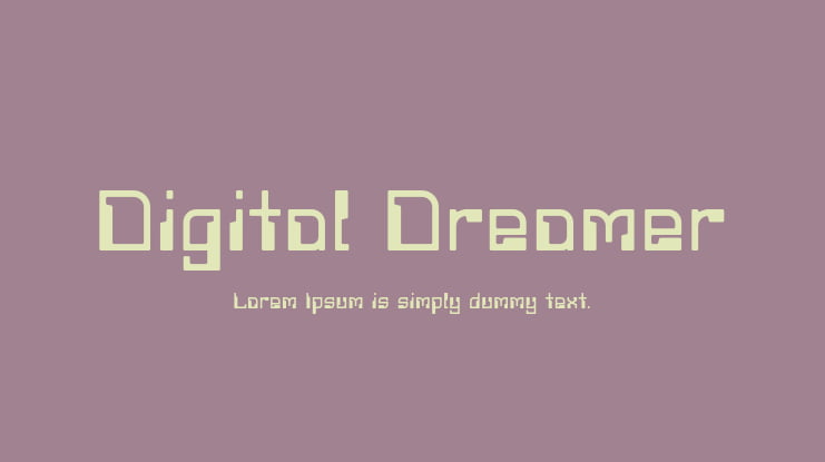 Digital Dreamer Font