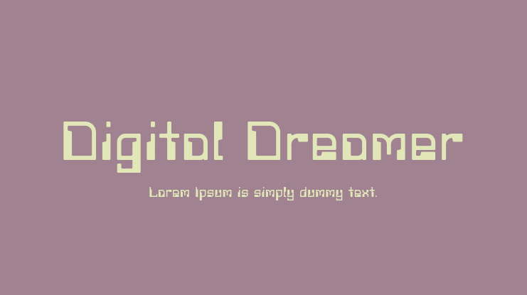 Digital Dreamer Font