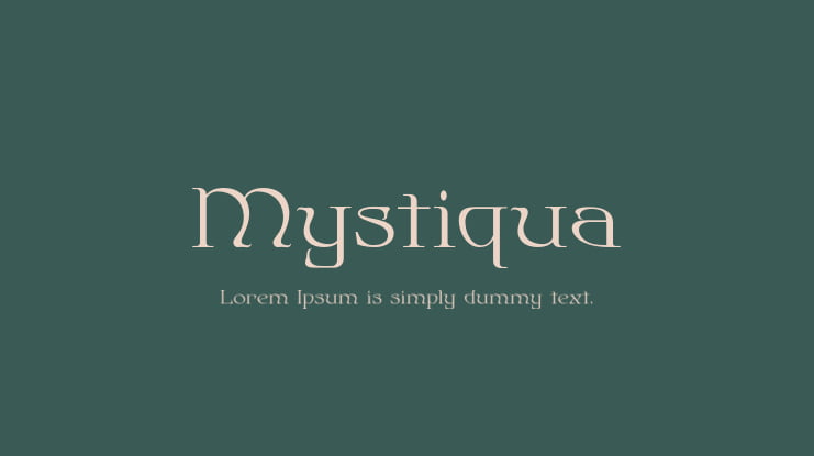 Mystiqua Font