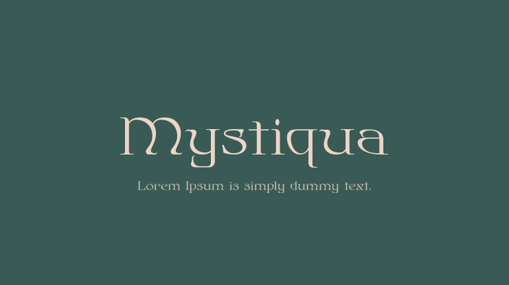Mystiqua Font
